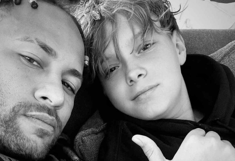 Por fim, o jogador postou uma foto com seu filho mais velho, Davi Lucca/Reprodução