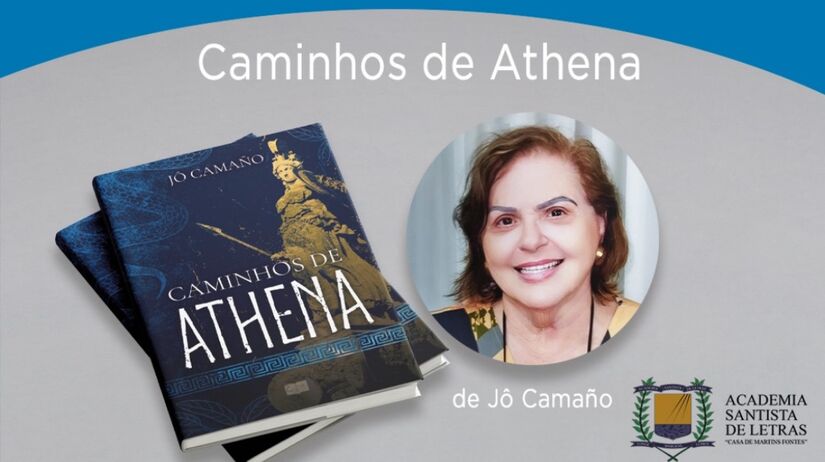 Jô Camaño, autora de 'Caminhos de Athena'/ Reprodução/Arquivo pessoal