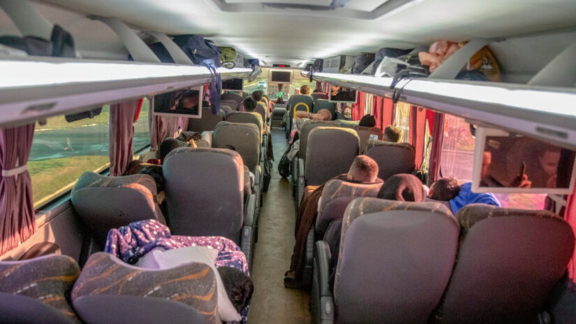 Durante os cinco dias de estrada, os passageiros cruzam cerca de 30 cidades / Marcos Vicentti/Secom