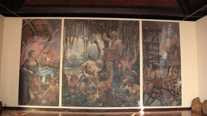 Um dos destaques do local é o mural pintado por Antônio Paim Vieira / Divulgação/Governo de SP