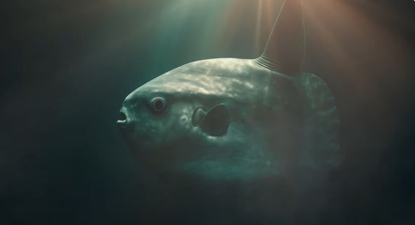 O peixe-lua, também chamado de Mola mola
