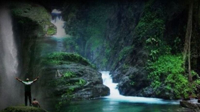 A Cachoeira do Meu Deus, com seus 53 metros de queda d'água, é um dos pontos mais visitados da região/ Divulgação