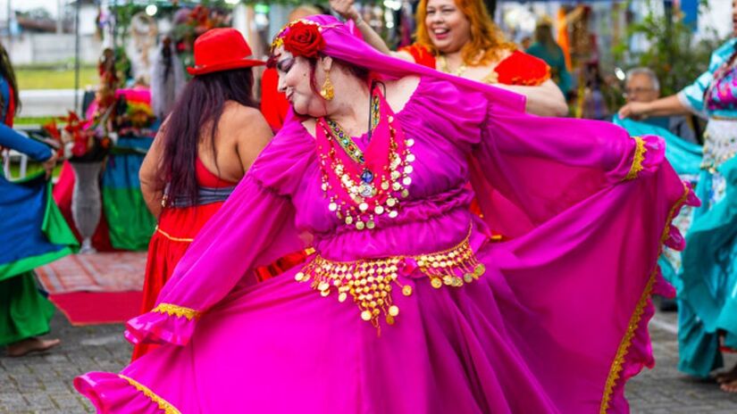 Em junho, a Prefeitura de Itanhaém divulgou imagens do 15º Encontro da Cultura Cigana/Divulgação/PMI