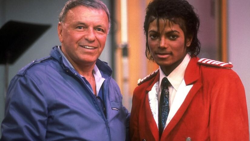 Nas décadas de 1980 e 1990, o hotel recebeu artistas como David Bowie, Frank Sinatra e Michael Jackson. Na imagem, Frank Sinatra e Michael Jackson 