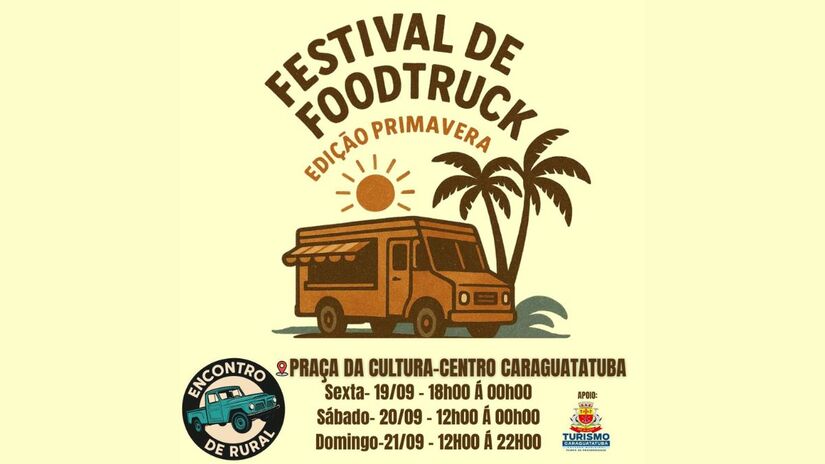 Festival de Foodtrucks retorna em edição especial de Primavera/ Divulgação/PMC