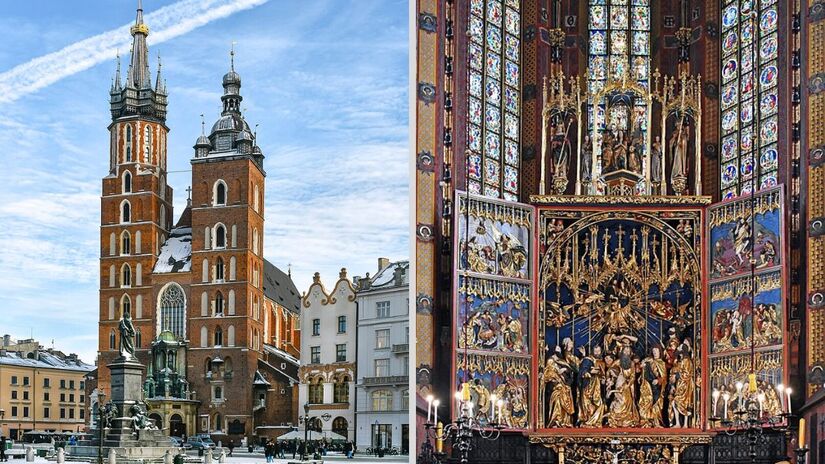 A Basílica de Santa Maria,conhecida pelo monumental Retábulo gótico de Veit Stoss, é um dos maiores símbolos da Cidade Velha/ Jeremiah Z. Cockroach/Zygmunt Put/Wikimedia Commons