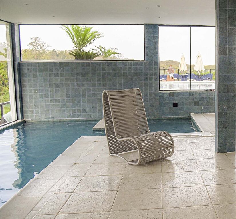 Piscina aquecida/coberta
Crédito Divulgação