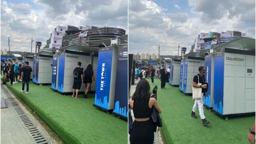O evento também contará com guarda-volumes (lockers), reservados pelo site do The Town/ Divulgação