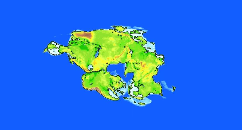 A Pangeia Última está prevista para se formar na Terra daqui a aproximadamente 250 milhões de anos