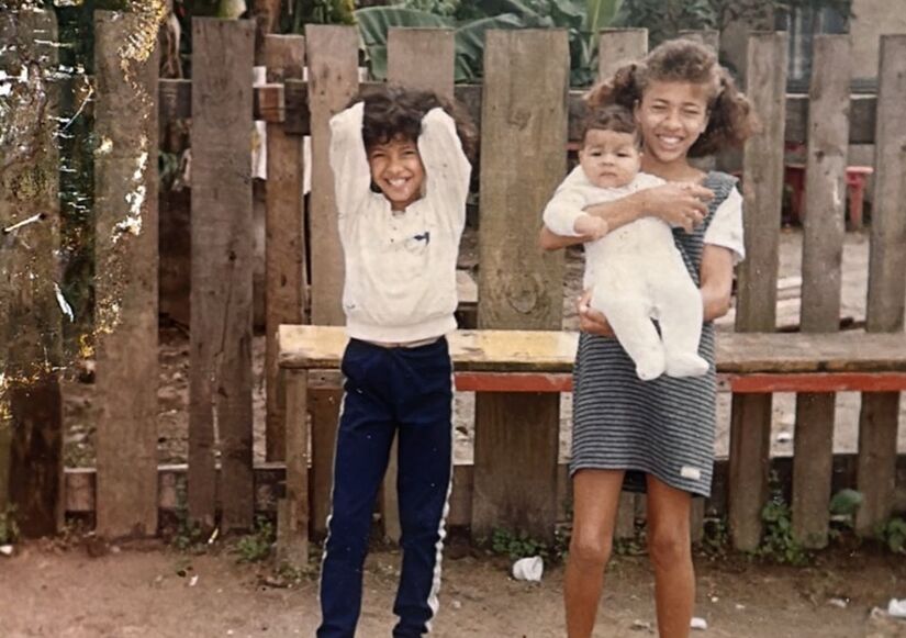 Cristiane dos Santos se mudou para a Vila dos Criadores aos 5 anos de idade (Reprodução/Arquivo Pessoal)