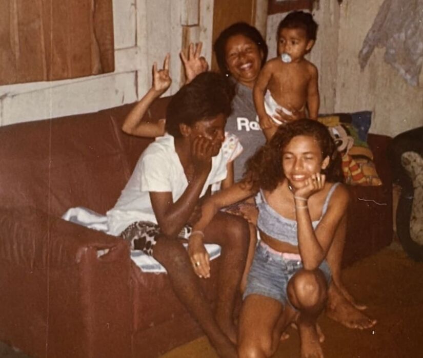 Cristiane dos Santos se mudou para a Vila dos Criadores aos 5 anos de idade (Reprodução/Arquivo Pessoal)