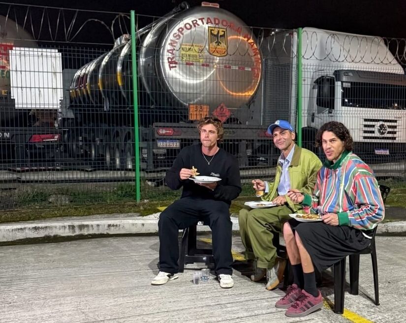 Ator José Loreto no set do filme 'Se Não Eu Quem Vai Fazer Você Feliz" (Foto: Reprodução/Instagram)