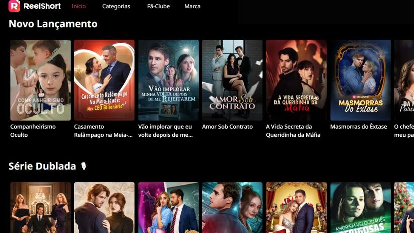 ReelShort lidera o mercado e já lançou produções brasileiras de enorme repercussão/ Plataforma ReelShort