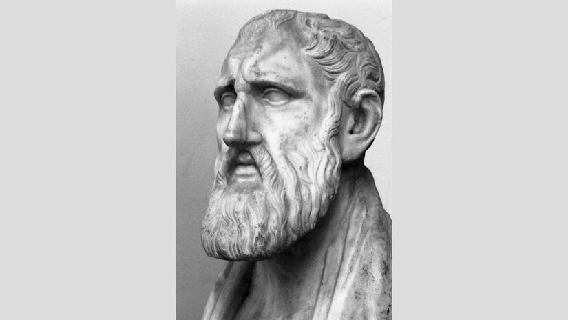 Zeno de Cítio, fundador do estoicismo, deu origem a uma filosofia que atravessa séculos e continua a inspirar executivos e pensadores/ Paolo Monti/Wikimedia Commons