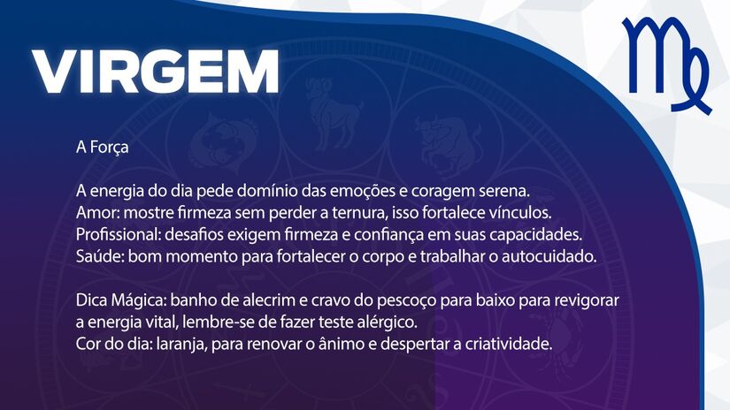 Previsão para Virgem / Arte/DL
