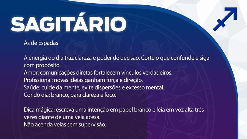Previsão para Sagitário / Arte/DL
