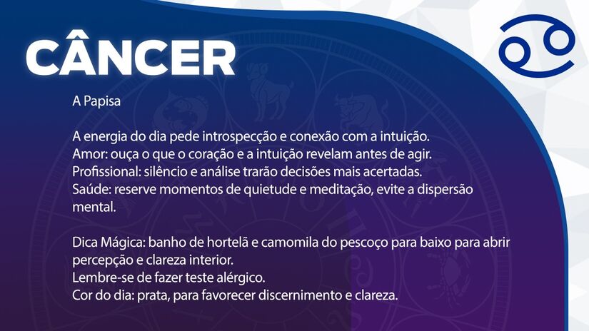 Previsão para Câncer / Arte/DL
