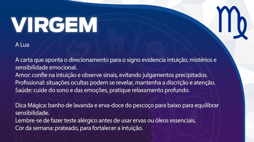 Previsão para Virgem / Arte/DL
