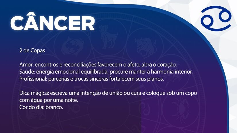 Previsão para Câncer / Arte/DL
