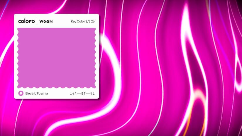 Electric Fuchsia, é um neon vívido com uma qualidade cinética e digital, situado entre o rosa e o roxo. Carrega atitudes progressivas, explora temas de Resistência rebelde e funciona como um tom neon psicodélico que confere um aspecto multissensorial ao futuro virtual/ benzoix/Freepik/Coloro