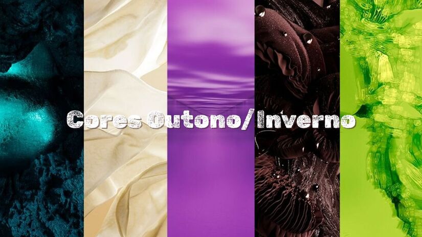 Com tons mais profundos e reconfortantes, o outono e o inverno possuem uma paleta de cores com Wax Paper, Fresh Purple, Cocoa Powder e Green Glow, que expressa introspecção, conexão e renovação/Coloro