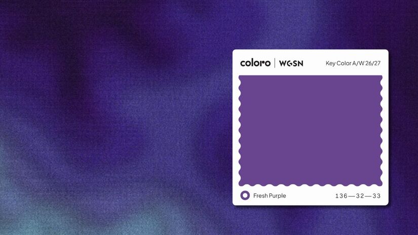 Fresh Purple, uma cor culturalmente relevante inspirada pelo desejo de experiências imersivas, ligada à realeza, amor, mistério e espiritualidade. É associada à estimulação criativa e possui uma qualidade físico-digital que continua a desafiar percepções/ soepratman/Freepik/Coloro