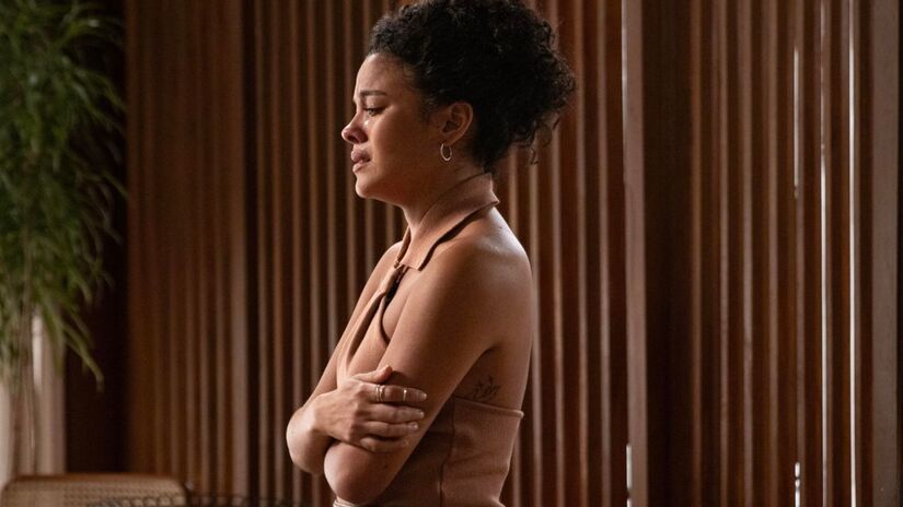 O futuro de Maria de Fátima (Bella Campos) poderá ruir por ser uma das suspeitas da morte de Odete/Divulgação/Globo