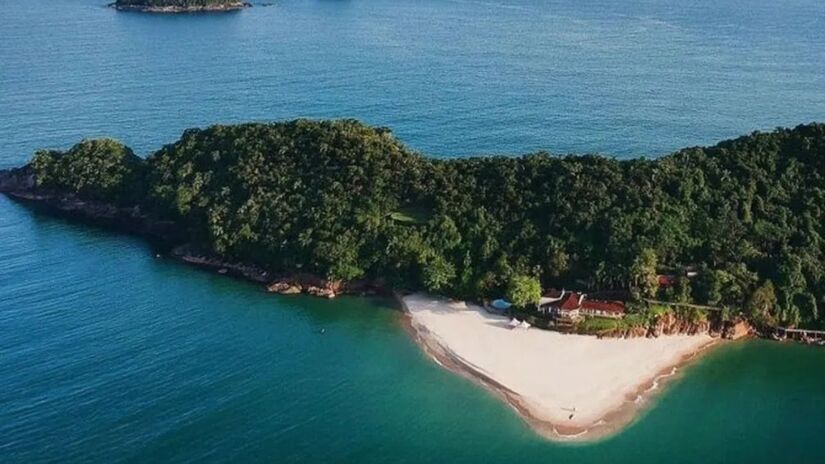 A Ilha Almada é conhecida por suas paisagens naturais e exclusividade / Divulgação/Mega Leilões