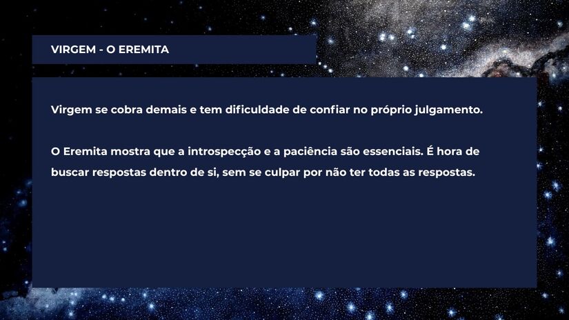 O que Virgem precisa transformar / Arte/DL