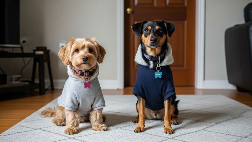 A maioria dos cães não está preparada para enfrentar noites frias sem proteção adequada / Fotos: Imagens geradas por IA/ImageFX