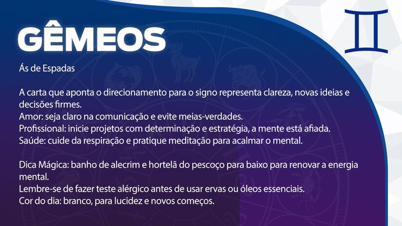 Previsão para Gêmeos / Arte/DL