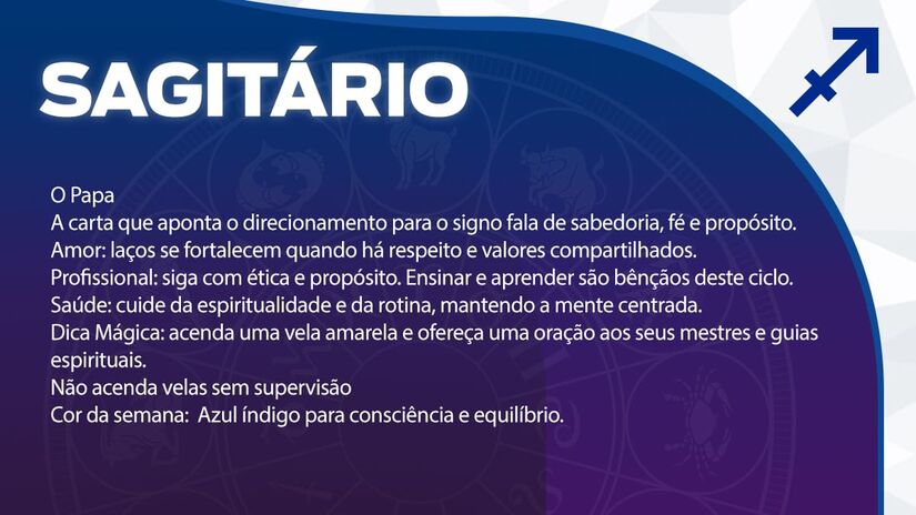 Previsão para Sagitário / Arte/DL
