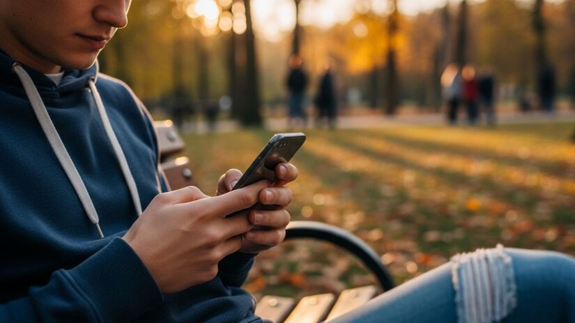 Durante o experimento, o celular sofreu uma única queda significativa no 26º dia, batendo nos degraus de uma escada