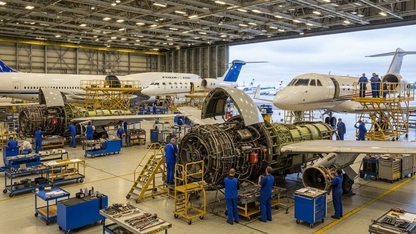 A cidade sedia o Latam MRO, o maior centro de manutenção de aviões da América do Sul