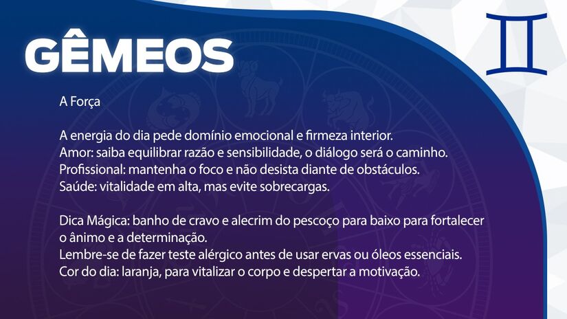 Previsão para Gêmeos / Arte/DL
