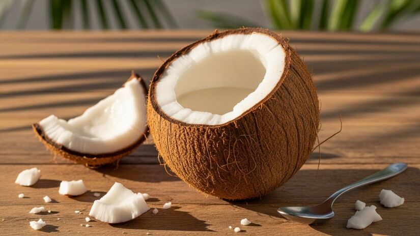 Estudos indicam que o consumo moderado do coco pode contribuir para a redução da gordura corporal e para um emagrecimento saudável