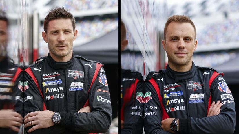 A dupla Kévin Estre e Laurens Vanthoor ocupa a terceira posição no campeonato de pilotos do WEC e pode encerrar o ciclo do Porsche 963 com mais um pódio/ Divulgação