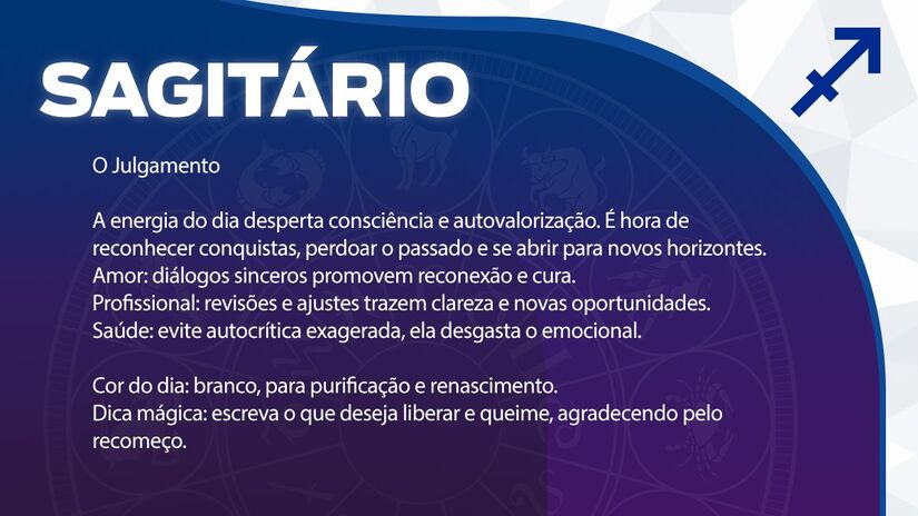Previsão para Sagitário / Arte/DL
