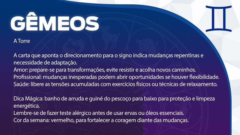 Previsão para Gêmeos / Arte/DL