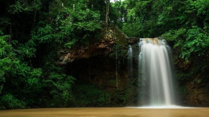 Cercada pela Mata Atlântica, a Cachoeira Cascatinha é uma das paradas favoritas de quem busca contato direto com a natureza/ Prefeitura Municipal de Águas da Prata
