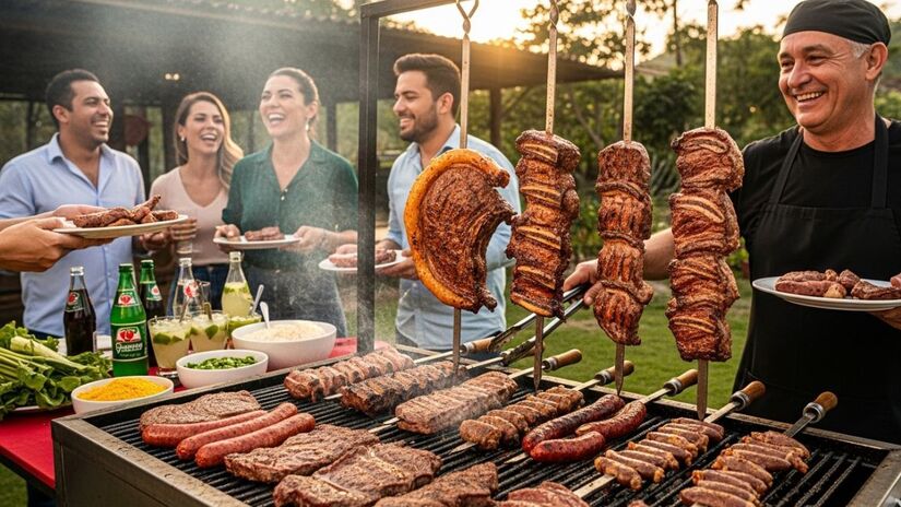 O corte possui boa quantidade de gordura entremeada, o que garante suculência e sabor mesmo após o preparo na brasa