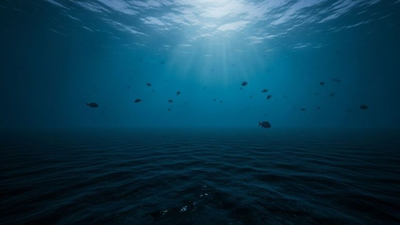 Ondas sonoras enviadas de um navio foram captadas por sensores subaquáticos e revelaram fraturas profundas de até cinco quilômetros