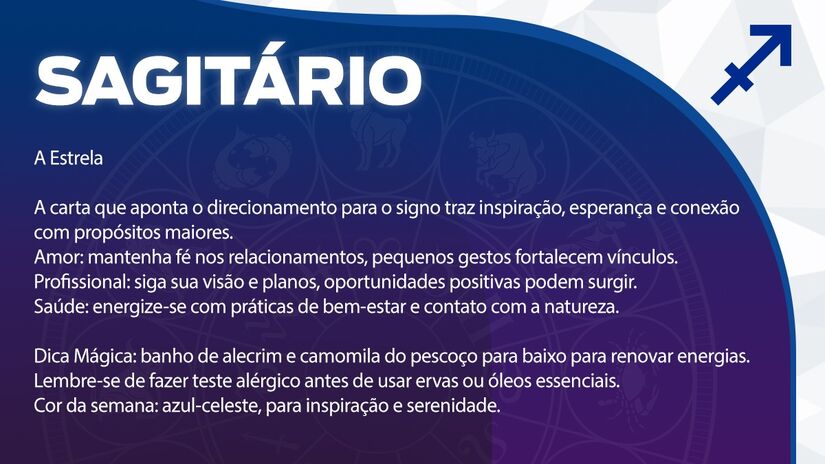 Previsão para Sagitário / Arte/DL
