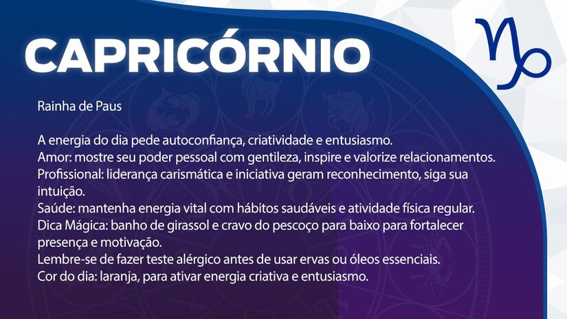 Previsão para Capricórnio / Arte/DL
