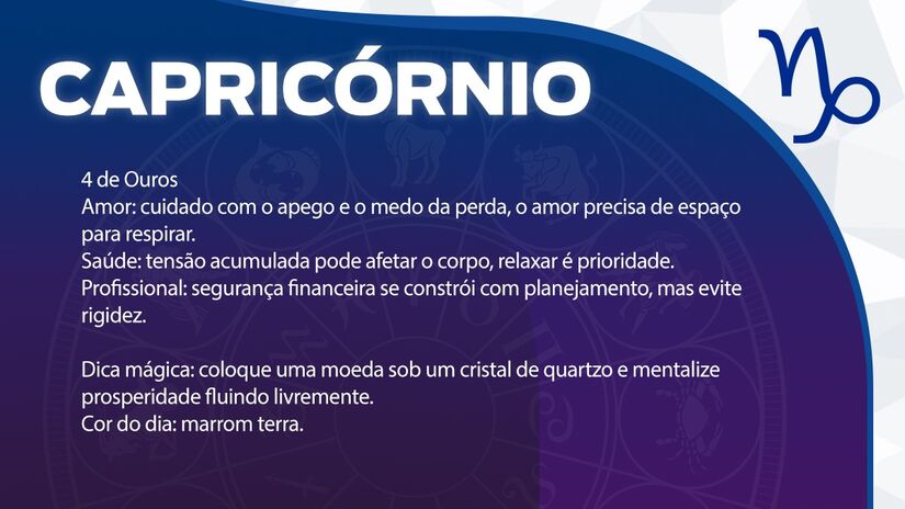 Previsão para Capricórnio / Arte/DL
