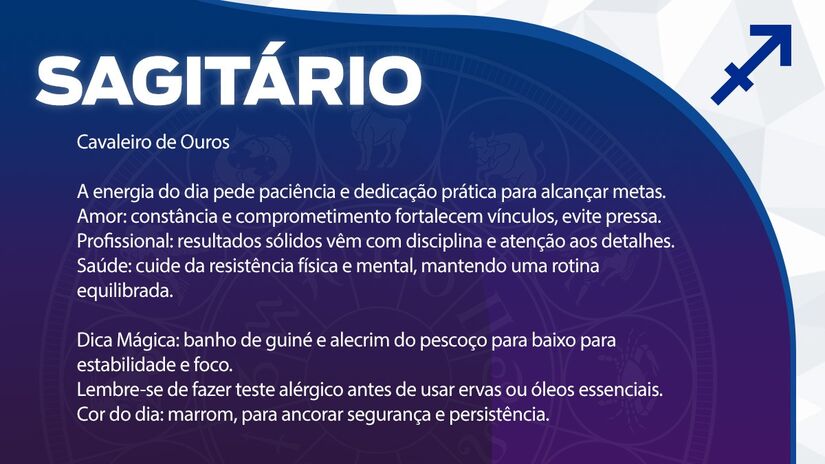 Previsão para Sagitário / Arte/DL
