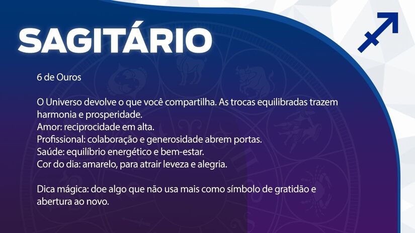 Previsão para Sagitário / Arte/DL
