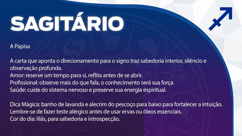 Previsão para Sagitário / Arte/DL

