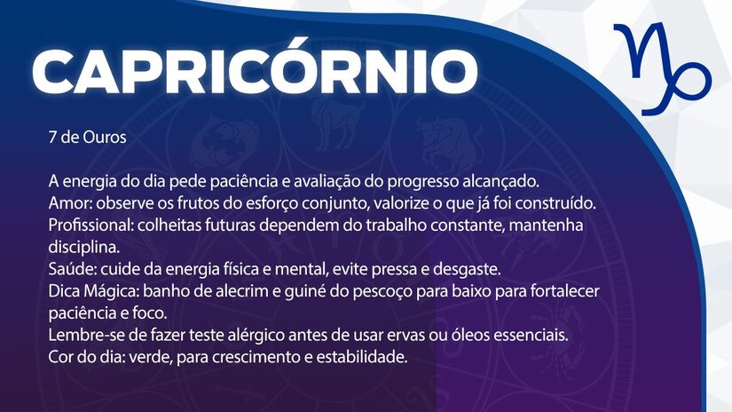 Previsão para Capricórnio / Arte/DL
