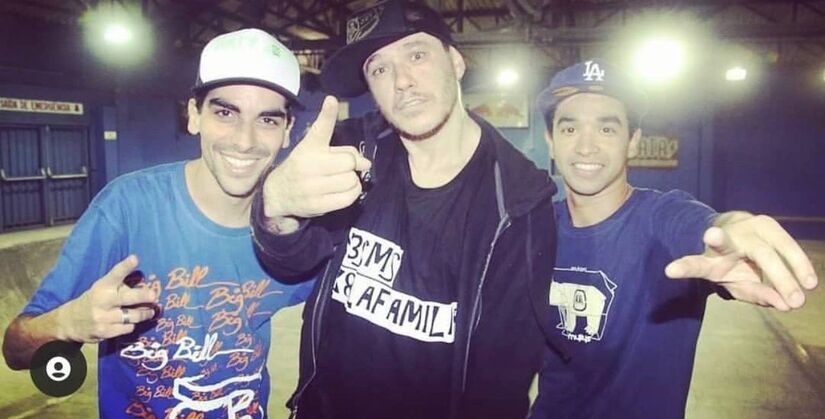 Ao Diário, Bruninho (a direita), recorda diversos episódios que vivenciou com Chorão por conta da paixão de ambos pelo skate (Arquivo Pessoal)